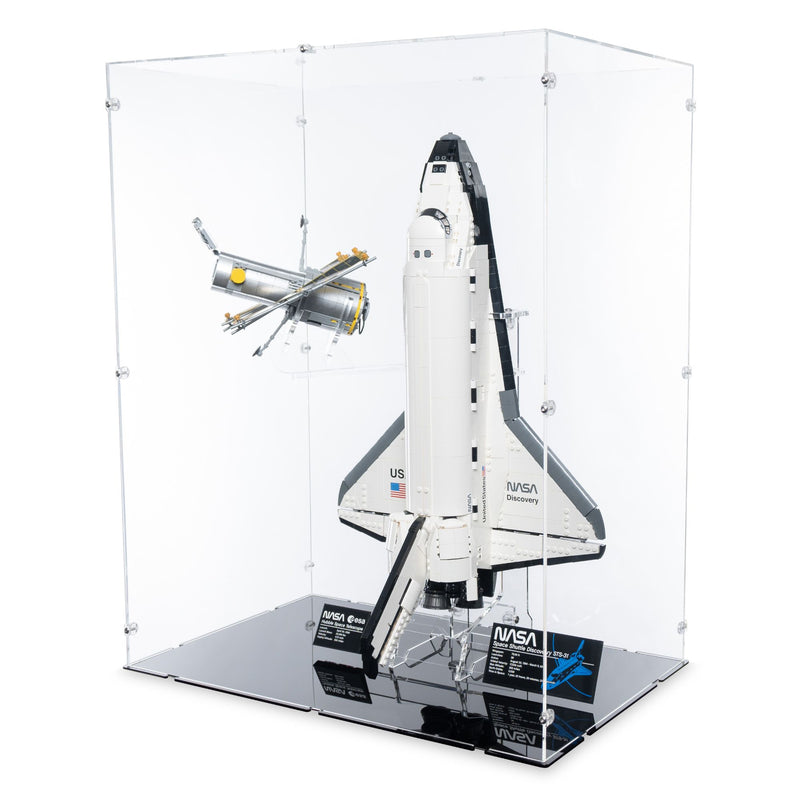 NASA Space Shuttle Discovery (Vertical) Display Case & Stand for LEGO 10283