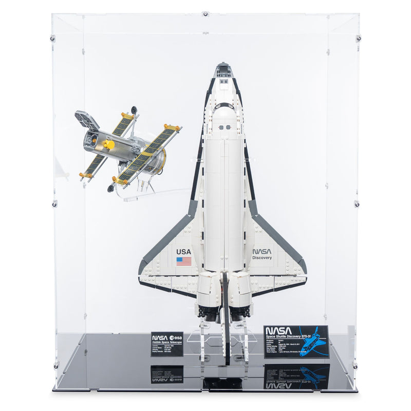 NASA Space Shuttle Discovery (Vertical) Display Case & Stand for LEGO 10283