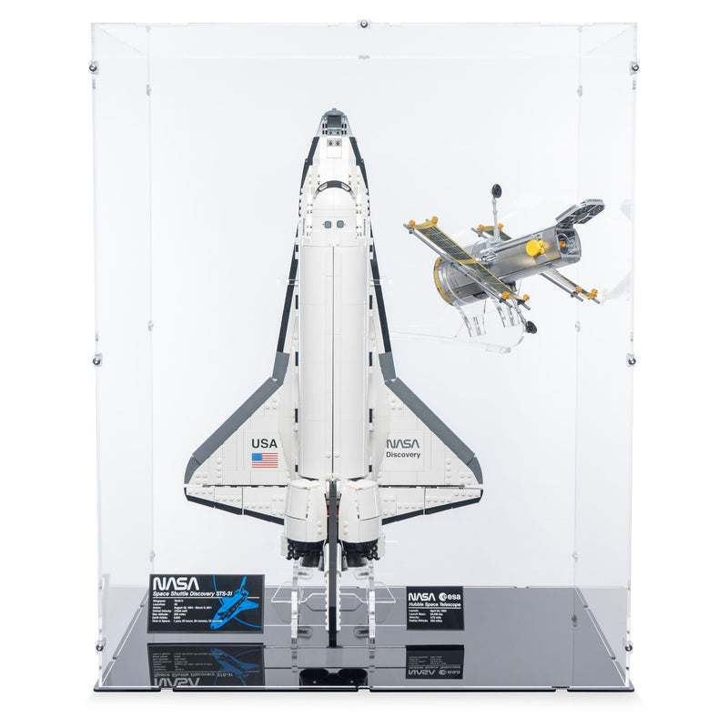 NASA Space Shuttle Discovery (Vertical) Display Case & Stand for LEGO 10283