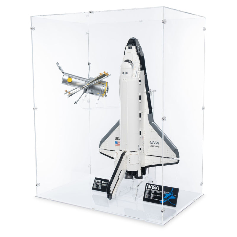 NASA Space Shuttle Discovery (Vertical) Display Case & Stand for LEGO 10283