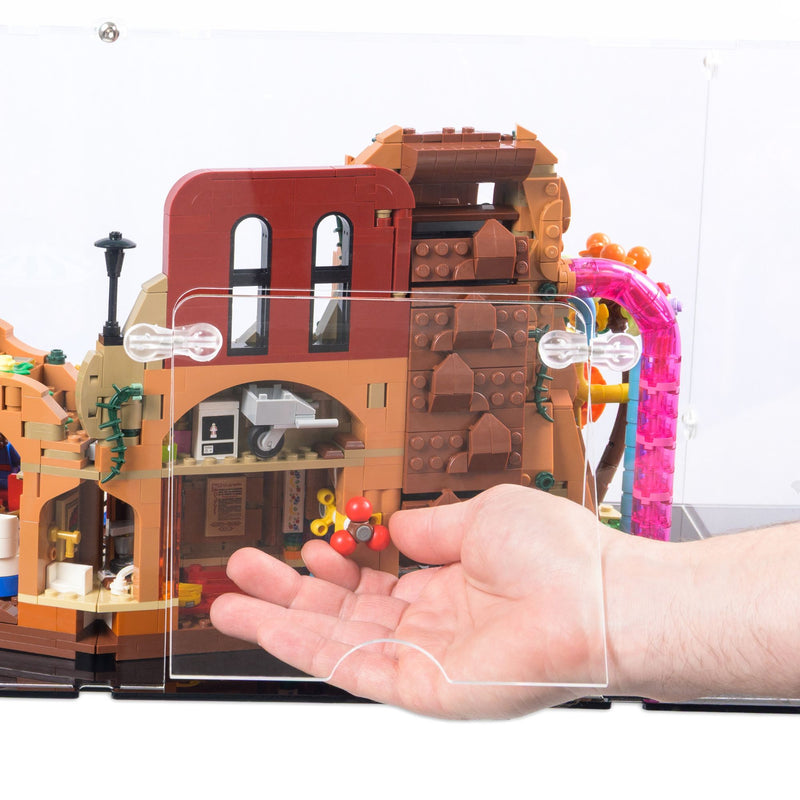 Willy Wonka and the Chocolate Factory Display Case for LEGO 21360