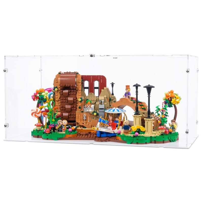 Willy Wonka and the Chocolate Factory Display Case for LEGO 21360