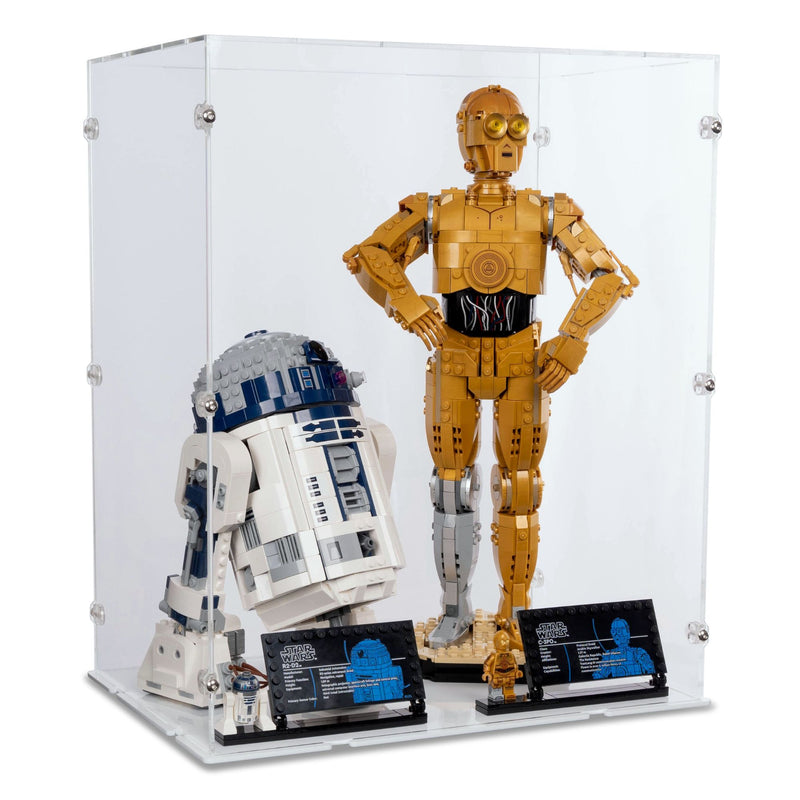 C-3PO & R2-D2 Display Case for LEGO 75398/75379