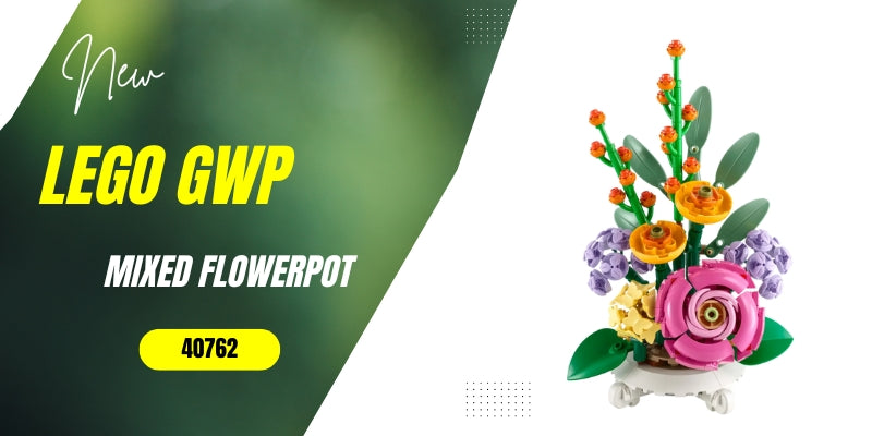 lego, lego flowersd, lego botanicals, mixed flowerpot, gift with ...