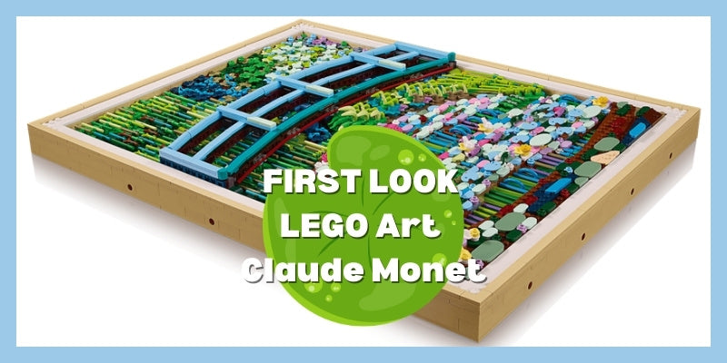Our FIRST LOOK at LEGO Art Claude Monet - Bridge Over a Pond of Water Lilies (31220)