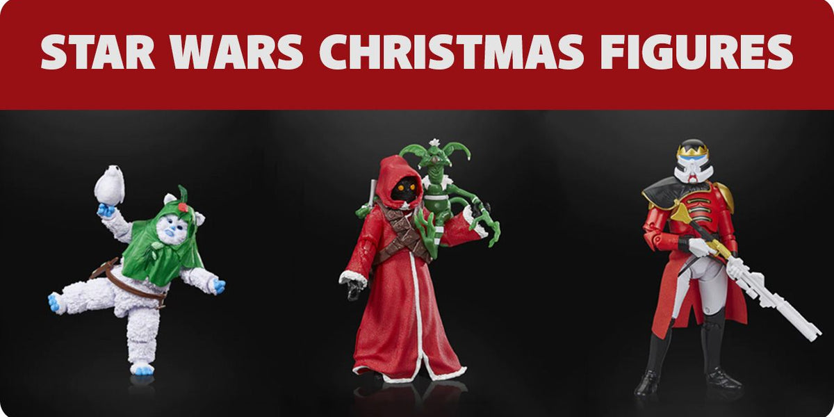 christmas, star, wars, holiday, series, figures, black, hasbro, 6