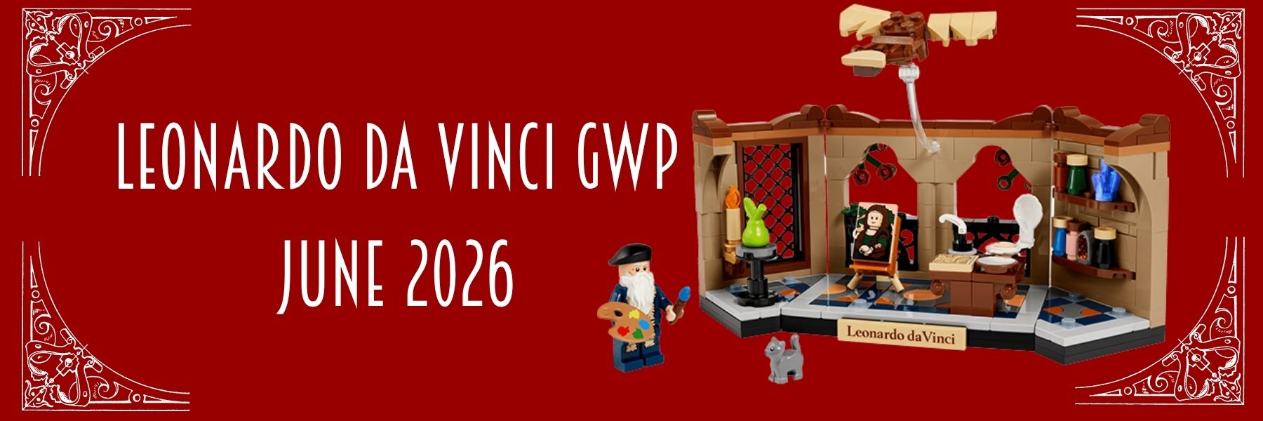 LEGO Tribute to Leonardo da Vinci GWP (40902) pays homage to the Renaissance Man