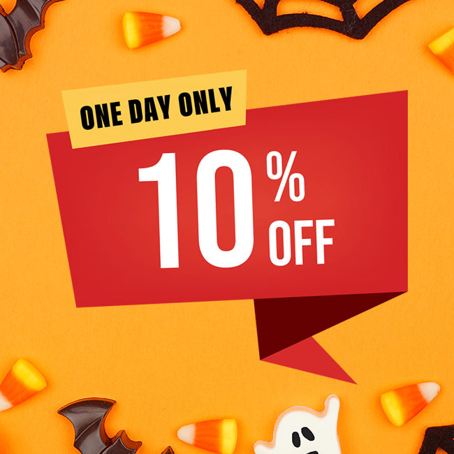 Spooktacular 10% Discount for One Day Only!