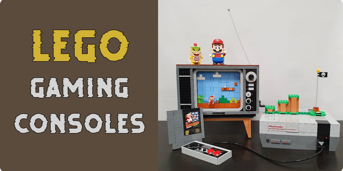lego, gaming, game, console, model, retro, cabinet, pac-man, ps1 ...