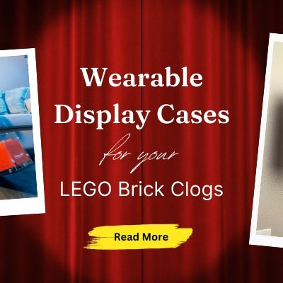 How to display LEGO Brick Clogs in our first WEARABLE display case!