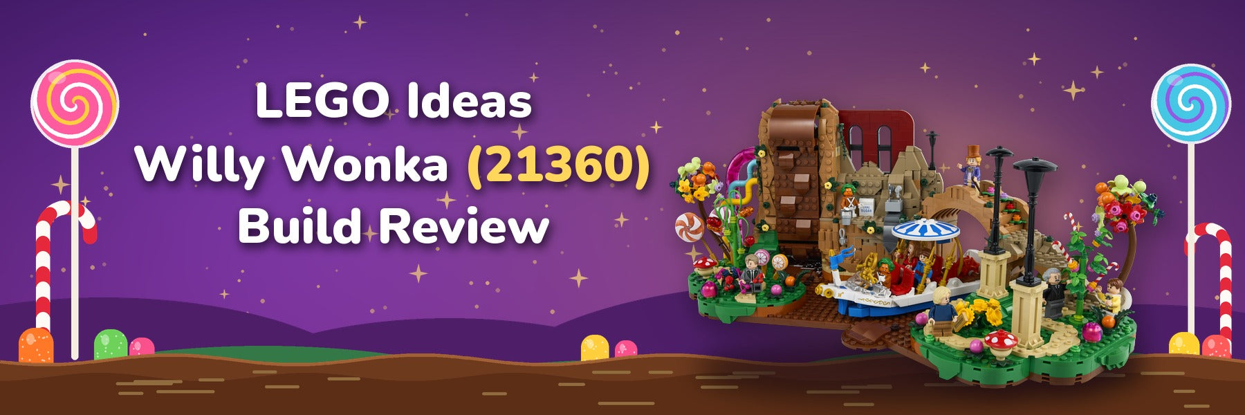Build Review of LEGO Ideas Willy Wonka & The Chocolate Factory (21360)