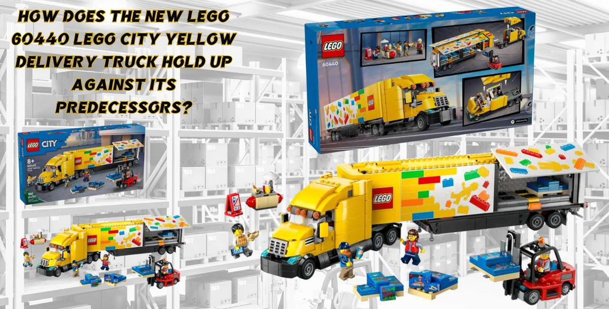 LEGO, City, truck, delivery, yellow — iDisplayit.com