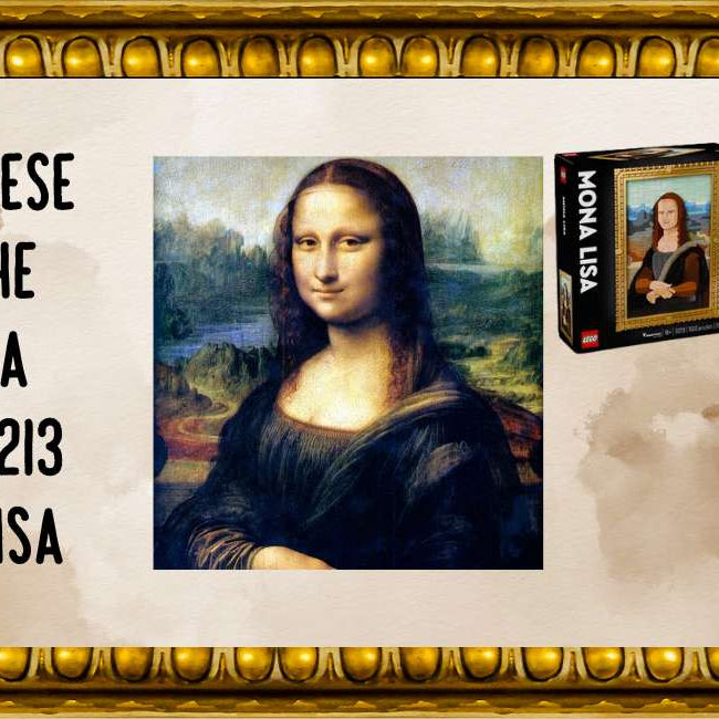 We Have A Look At Da Vinci's Mystery Woman Mona Lisa in LEGO Form
