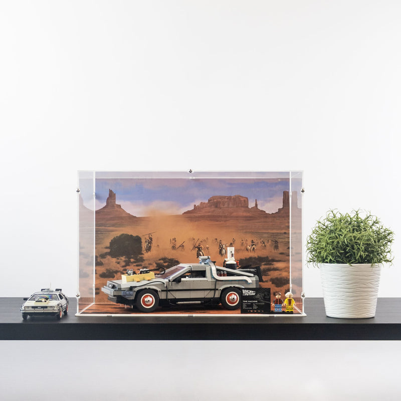 Back to the Future Time Machine Display Case for LEGO 10300 (Large)