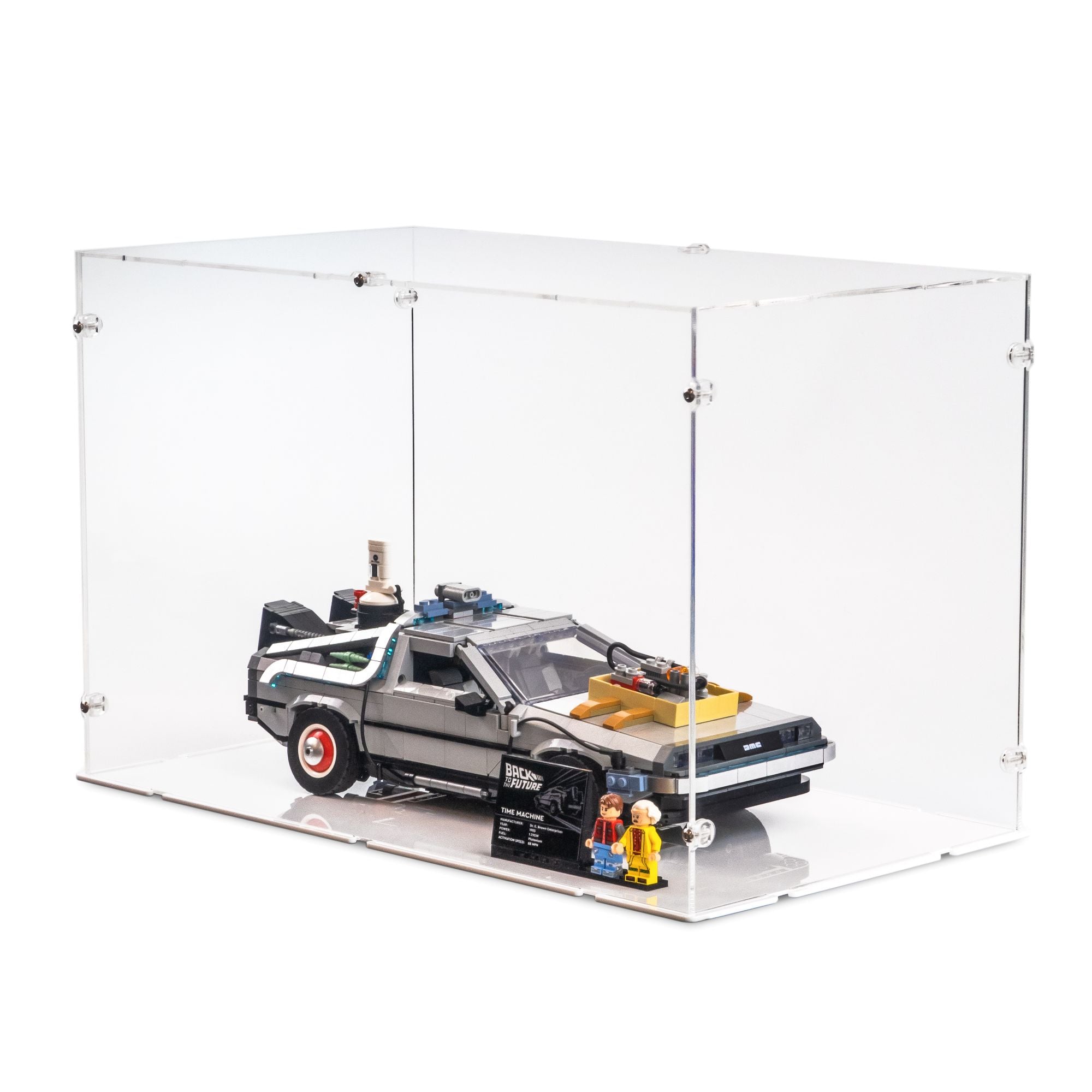 Display Case for LEGO Back to the Future Time Machine | iDisplayit