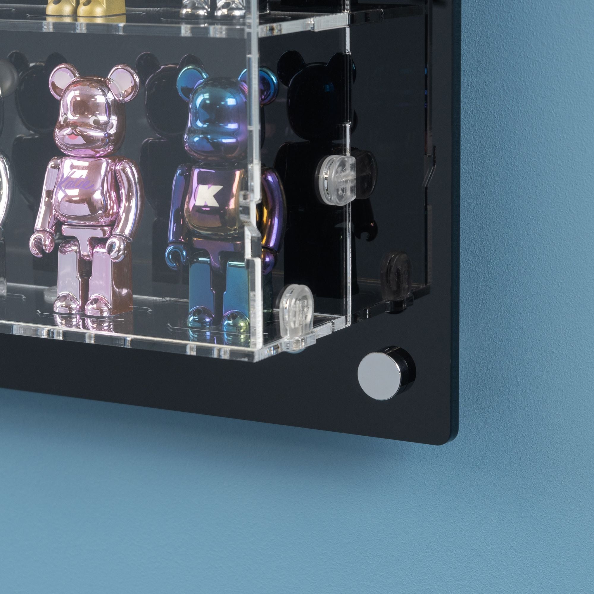 100 Bearbrick 100% Wall Display Case | iDisplayit USA — iDisplayit.com