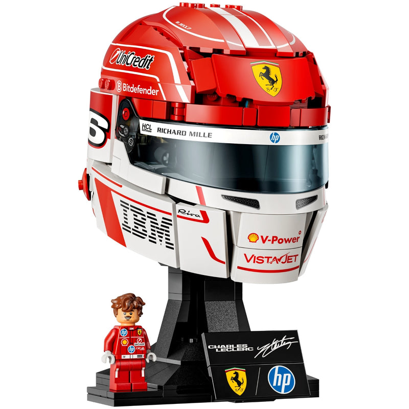 Scuderia Ferrari HP Charles Leclerc Helmet Display Case for LEGO 43014 (Coming Soon)