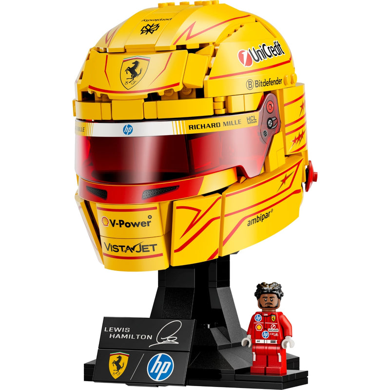 Scuderia Ferrari HP Lewis Hamilton Helmet Display Case for LEGO 43022 (Coming Soon)
