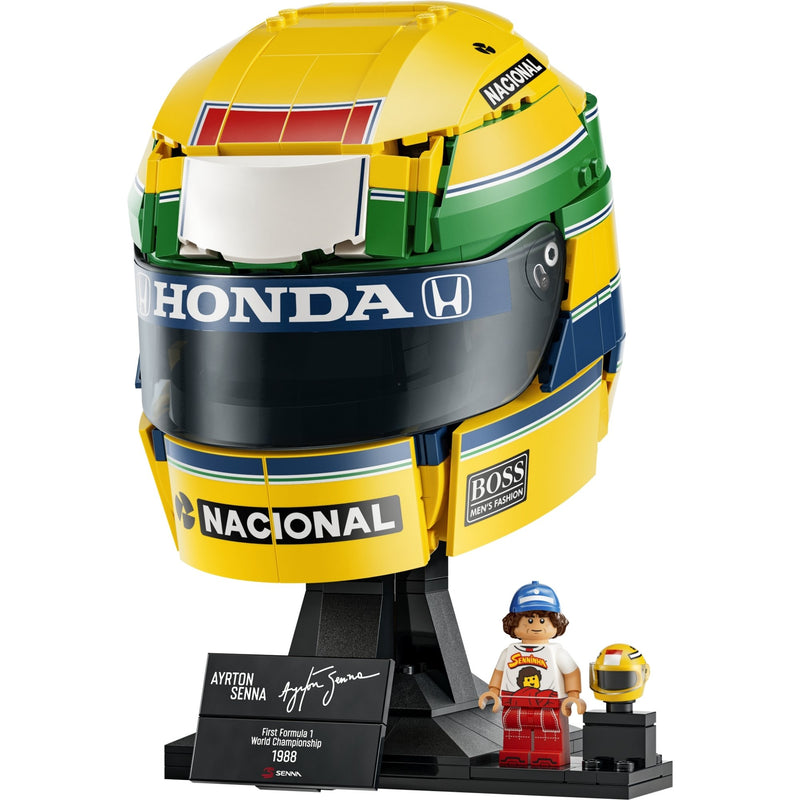 Ayrton Senna Helmet Display Case for LEGO 43024 (Coming Soon)