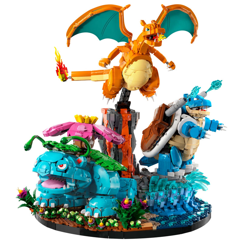Pokémon Venusaur, Charizard and Blastoise Display Case for LEGO 72153 (Coming Soon)