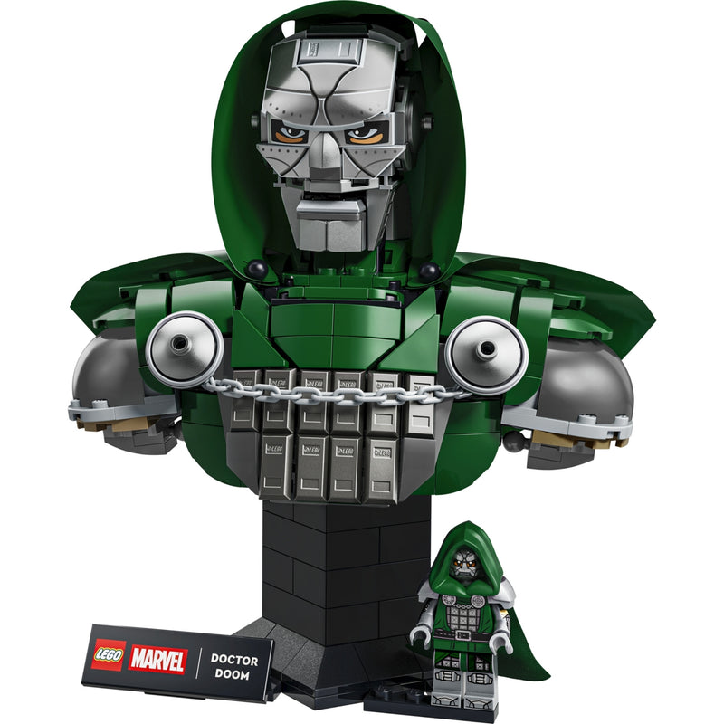 Doctor Doom Bust Display Case for LEGO 76345 (Coming Soon)