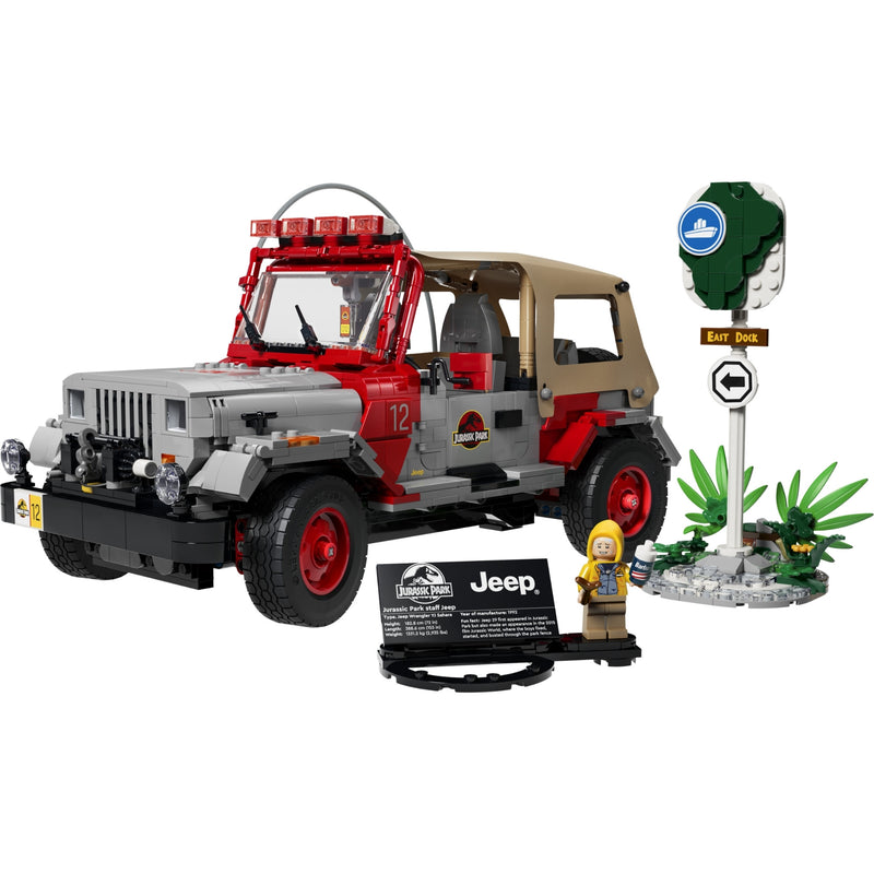 Jurassic Park Jeep Wrangler Display Case for LEGO 77984 (Coming Soon)