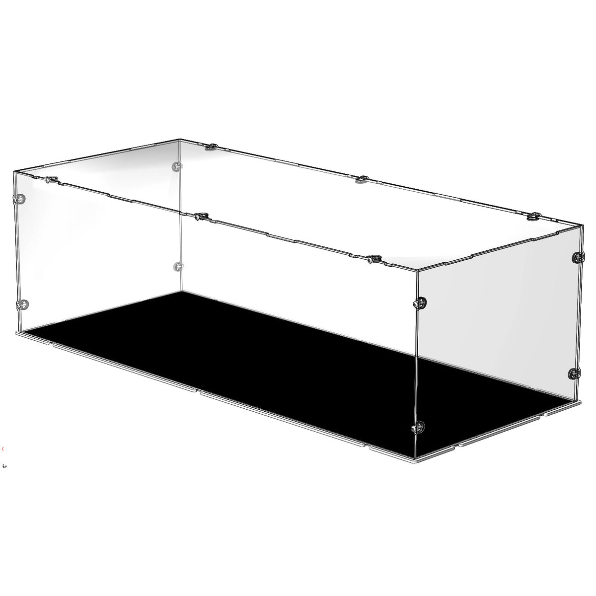 72 x 32 x 24cm Acrylic Display Case | iDisplayit USA — iDisplayit.com