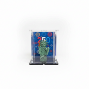 usa display case for lego minifigure with red, white and blue background