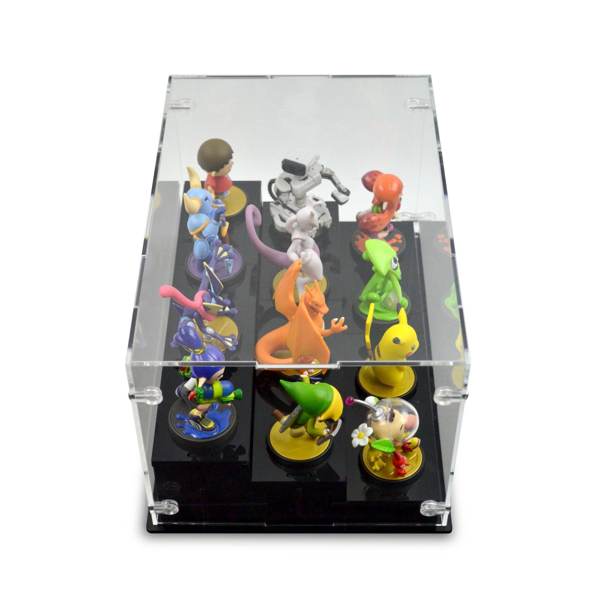 12 Nintendo Amiibo Figures Tiered Desktop Display Case