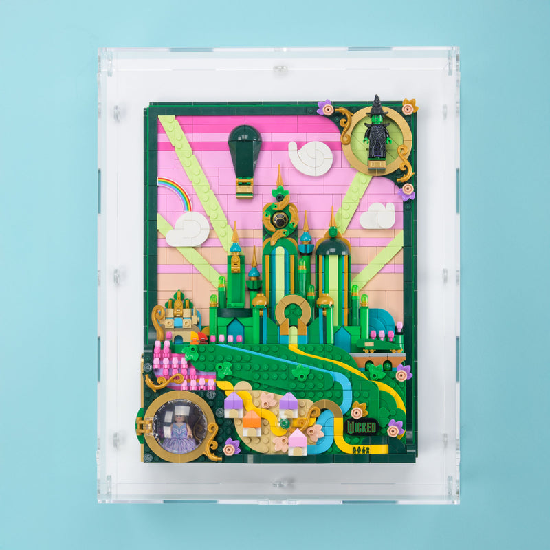 Emerald City Art Wall Mounted Display Case for LEGO 75685