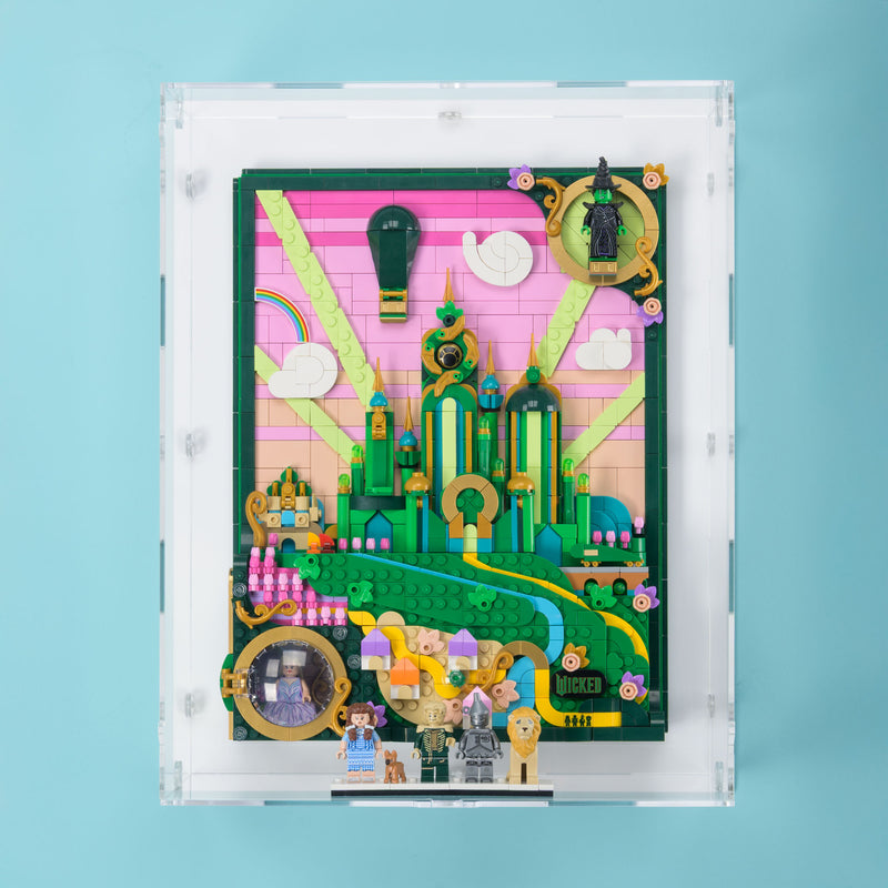 Emerald City Art Wall Mounted Display Case for LEGO 75685