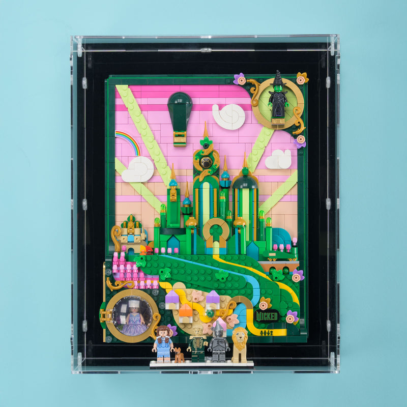 Emerald City Art Wall Mounted Display Case for LEGO 75685