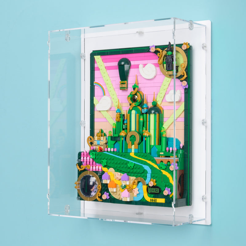 Emerald City Art Wall Mounted Display Case for LEGO 75685