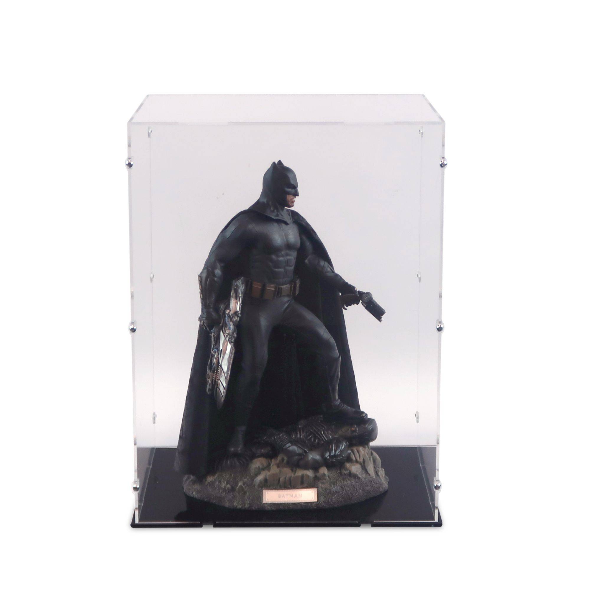 【美品】ホットトイズ THE BATMAN 1/6 おまけ展示ケース付 Hot Toys 1/6 Scale Batman Justice League Display Case | iDisplayit