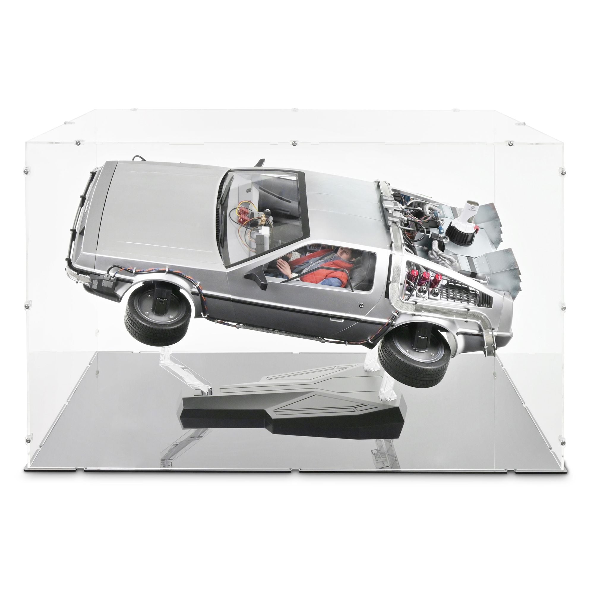 ホットトイズ　1/6　デロリアン用ディスプレイケース（アクリル） ホットトイズ 1/6 デロリアン用ディスプレイケース（アクリル