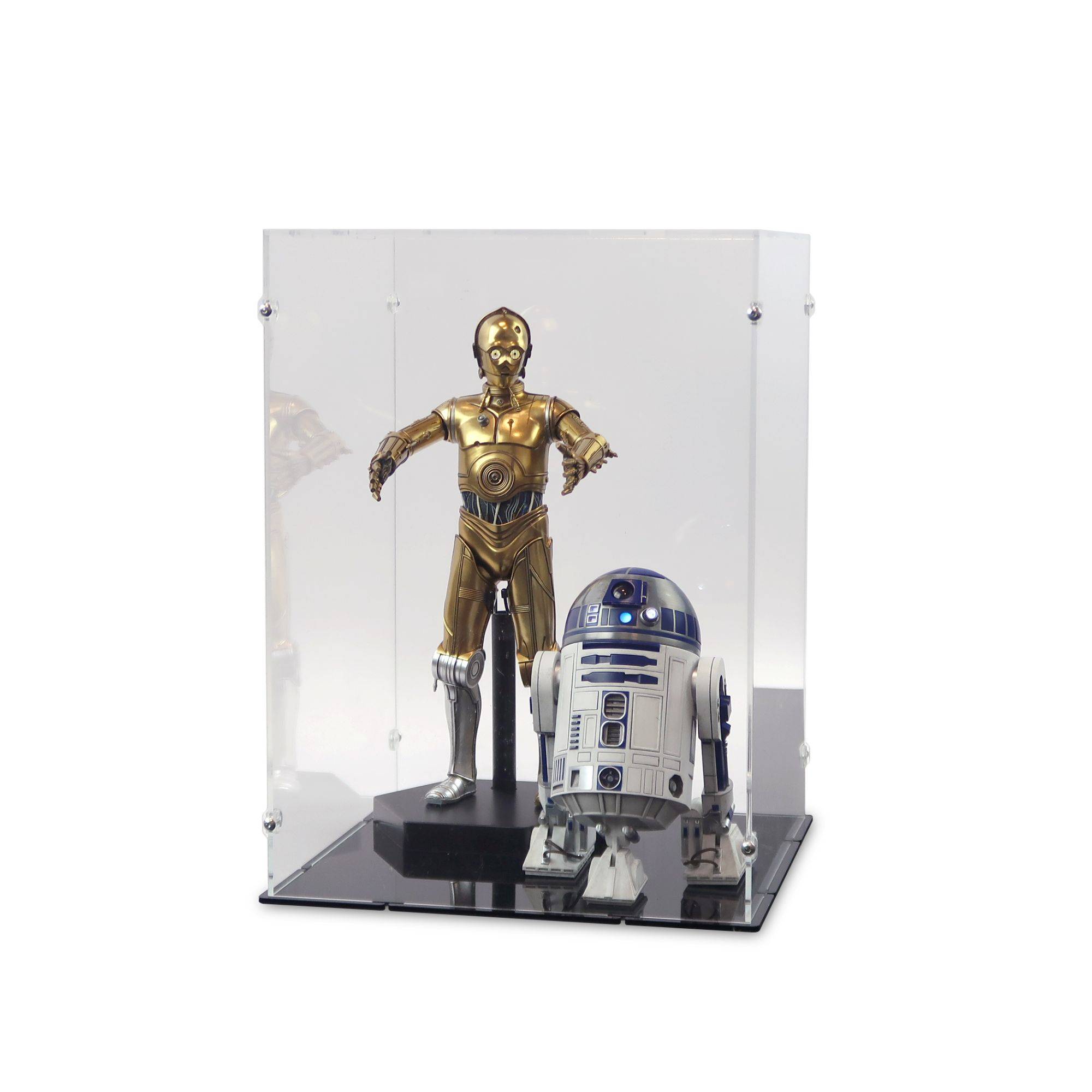 Acrylic Display Case for Sideshow R2-D2 & C-3PO | iDisplayit USA ...