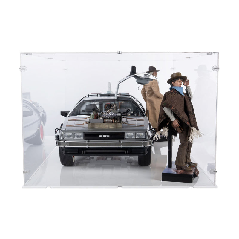1/6 Scale Back To The Future III DeLorean Display Case for Hot Toys MMS738