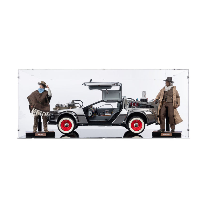 1/6 Scale Back To The Future III DeLorean Display Case for Hot Toys MMS738