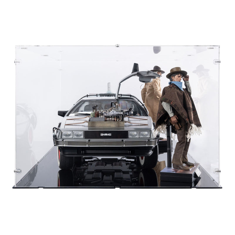 1/6 Scale Back To The Future III DeLorean Display Case for Hot Toys MMS738