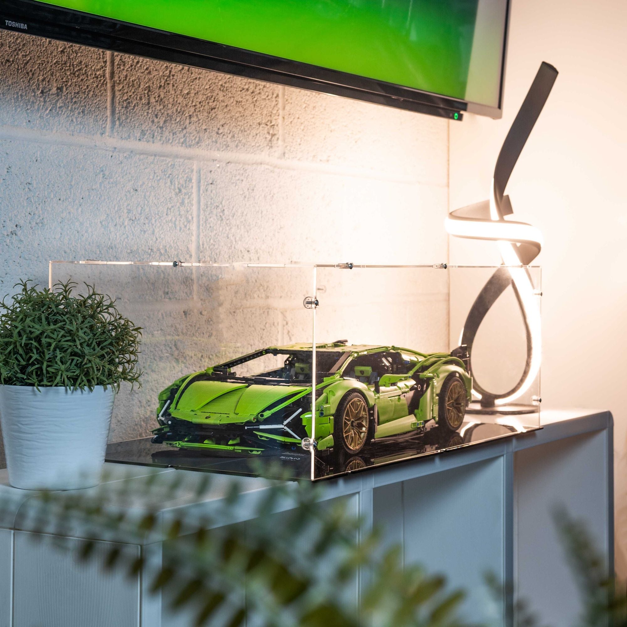 XL Acrylic Display Case for LEGO Lamborghini | iDisplayit USA