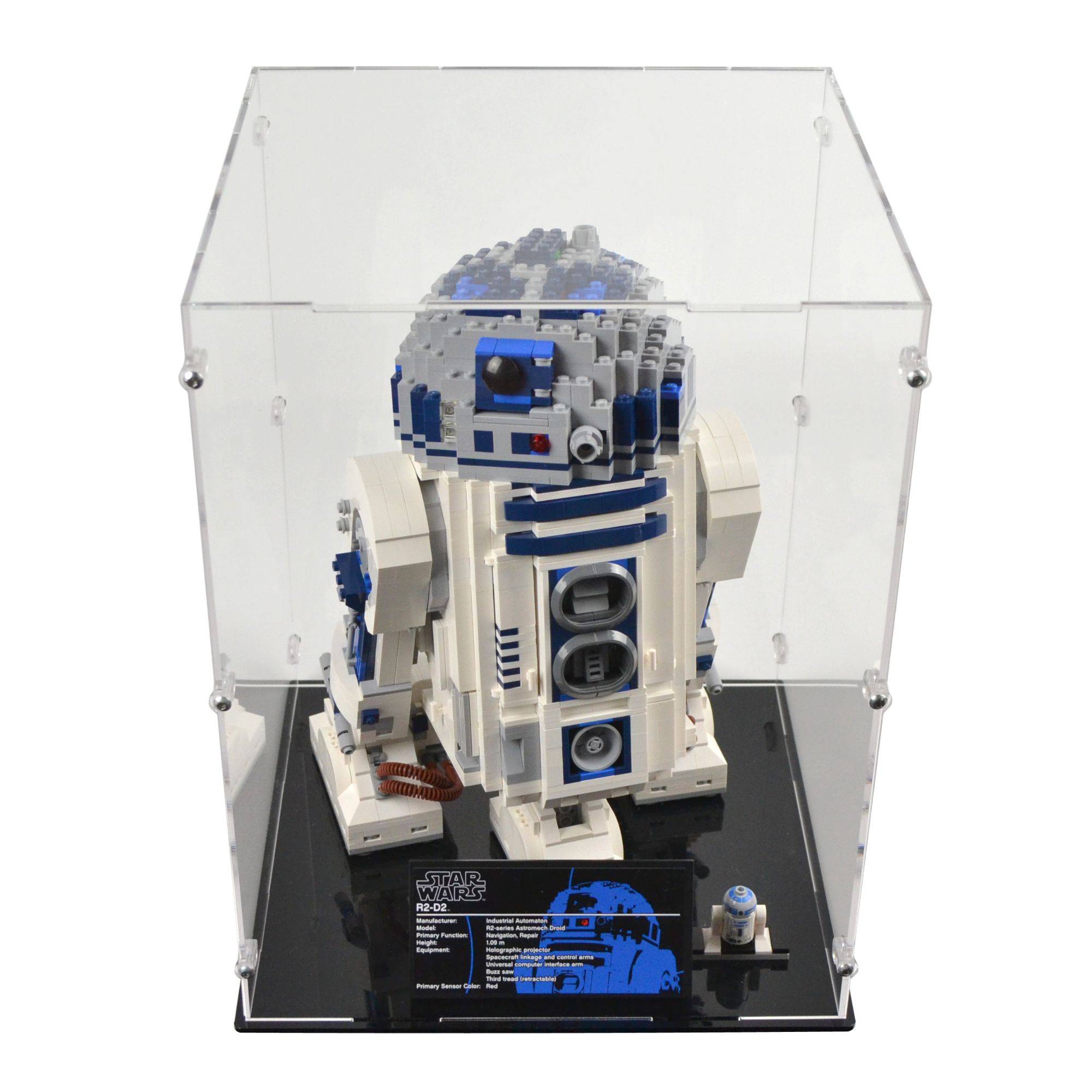 R2-D2専用ディスプレイケース Acrylic Display Case for LEGO R2-D2 | iDisplayit USA — iDisplayit.com