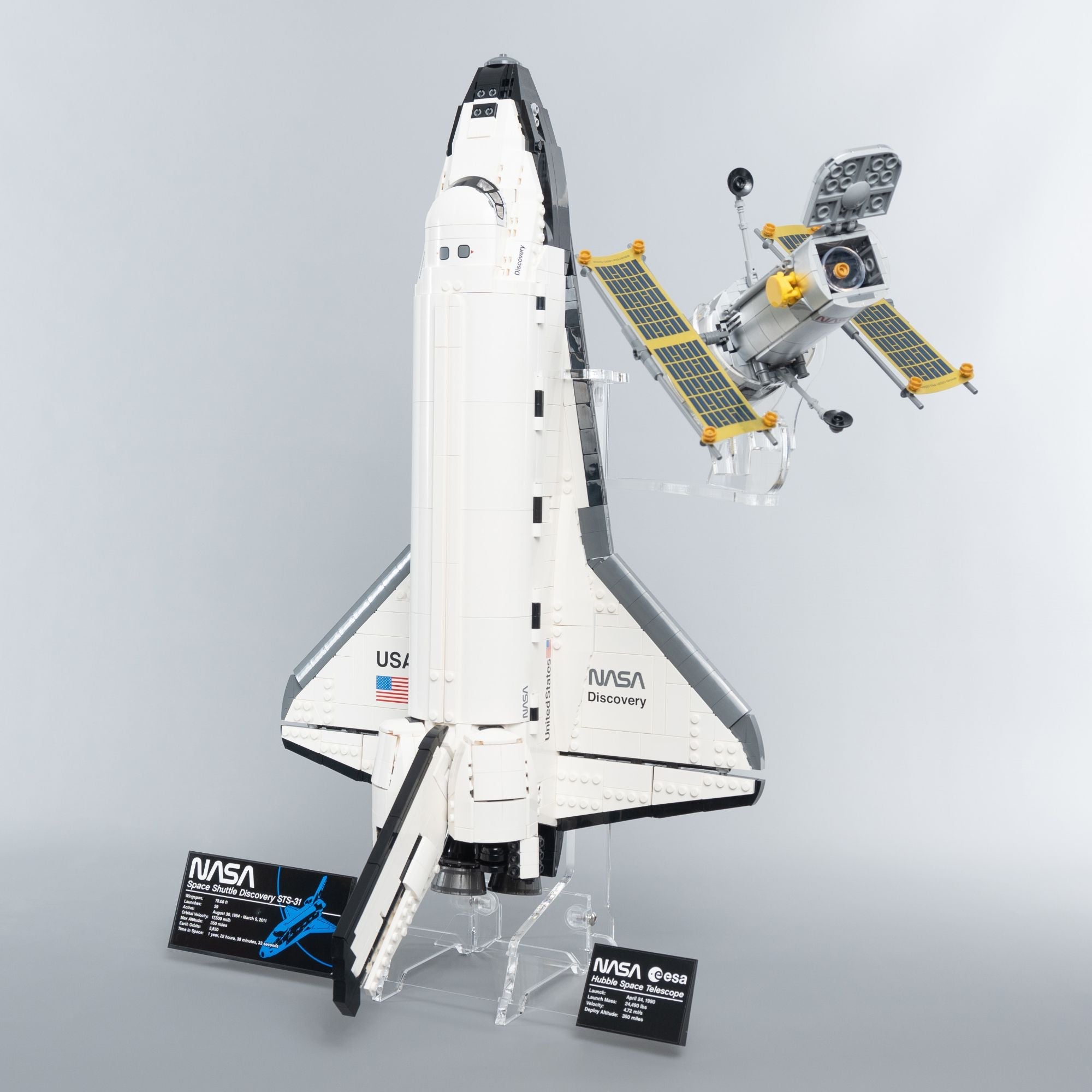 花台 Vertical Stand for LEGO NASA Space Shuttle Discovery | iDisplayit