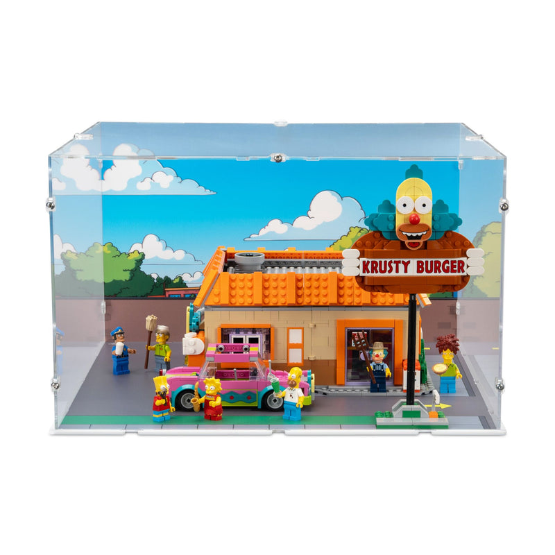 The Simpsons Krusty Burger Display Case for LEGO 10352
