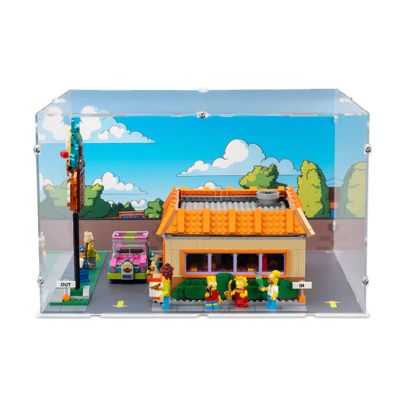 The Simpsons Krusty Burger Display Case for LEGO 10352