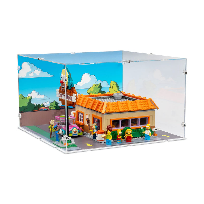 The Simpsons Krusty Burger Display Case for LEGO 10352