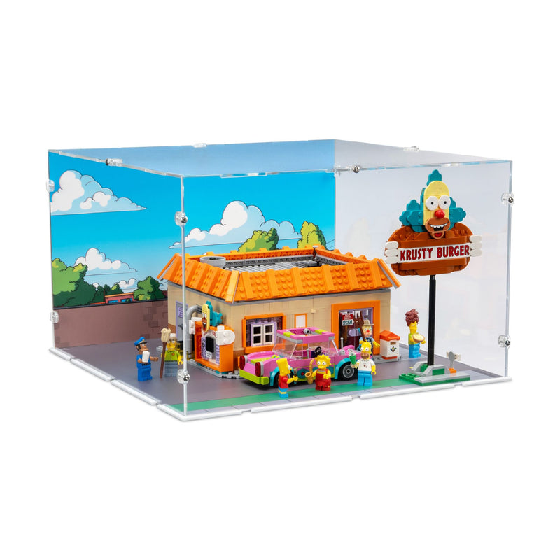 The Simpsons Krusty Burger Display Case for LEGO 10352