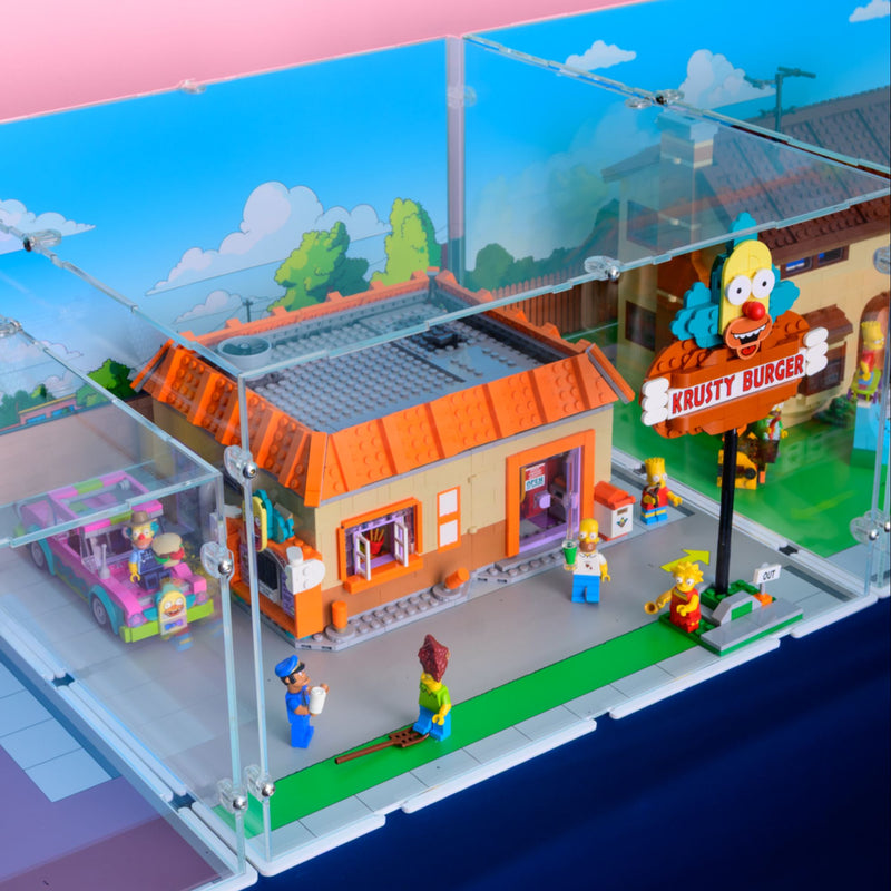 The Simpsons Krusty Burger Display Case for LEGO 10352