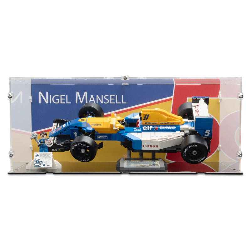 Williams Racing FW14B & Nigel Mansell Display Case for LEGO 10353