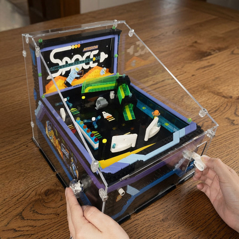 Special Edition Arcade Pinball Machine Display Case for LEGO 11374