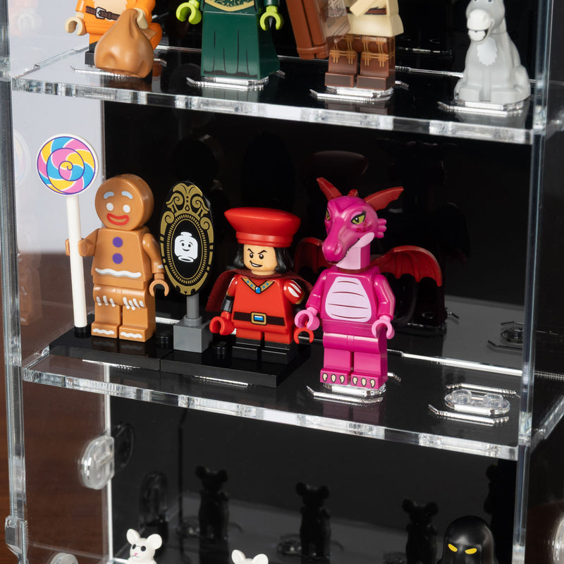2in1 Desk and Wall 16 LEGO Minifigure Display Case (4x4)
